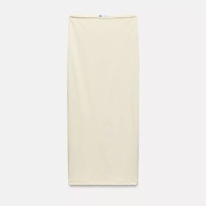 Zara Cream Pencil Skirt